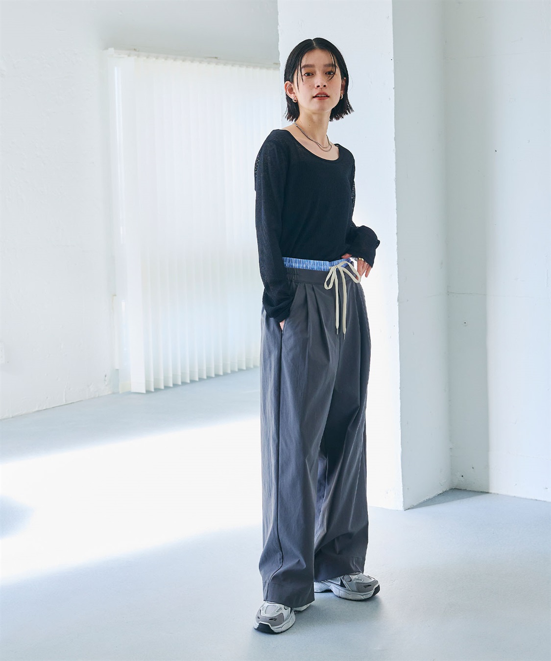 CROSS FUNCTION 《接触冷感》エブ楽 シアーリブロングTシャツ_sub_24