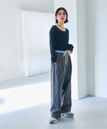 CROSS FUNCTION 《接触冷感》エブ楽 シアーリブロングTシャツ_subthumb_24