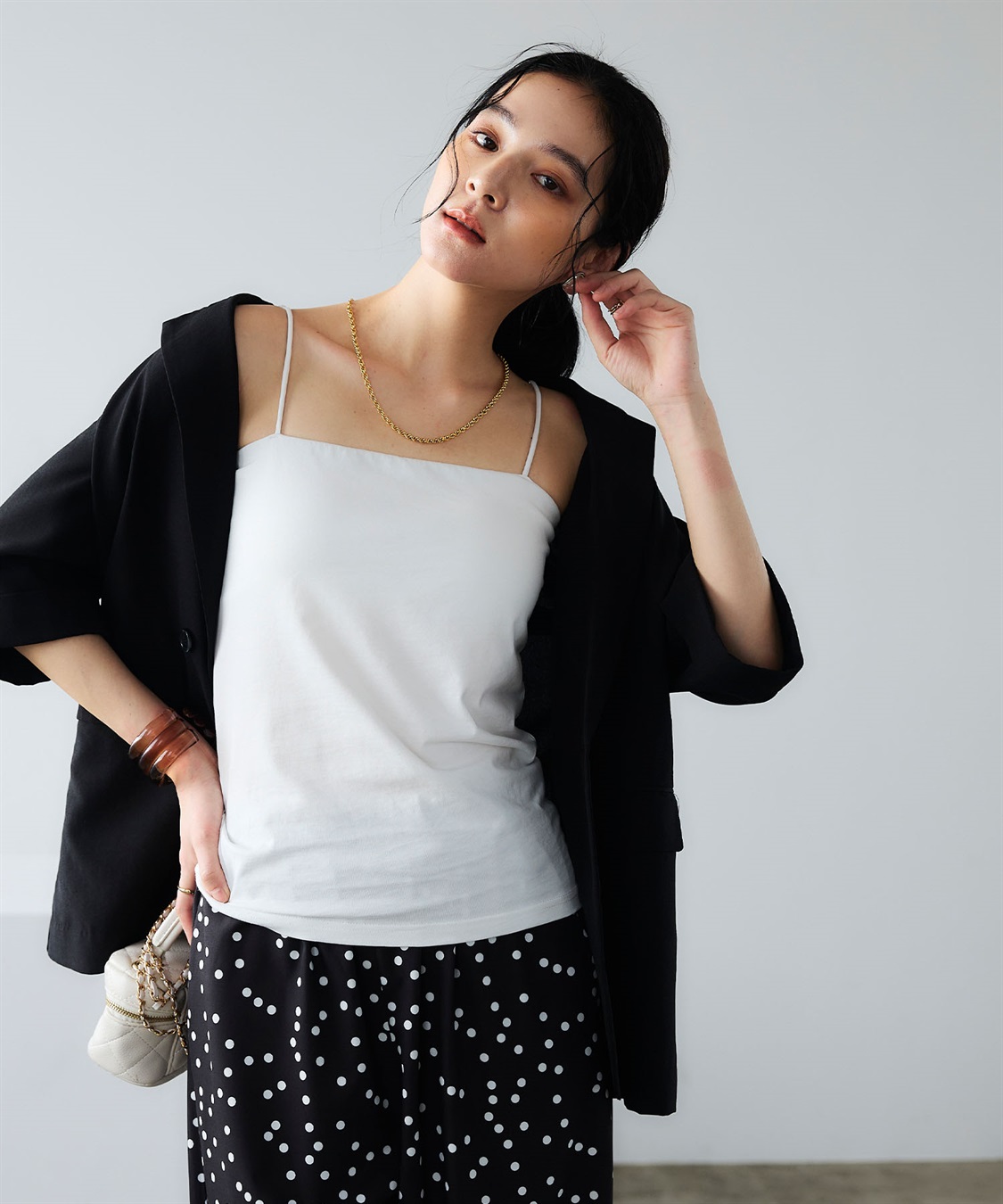 CROSS FUNCTION 《接触冷感》エブ楽 カップ付きキャミソール_sub_3