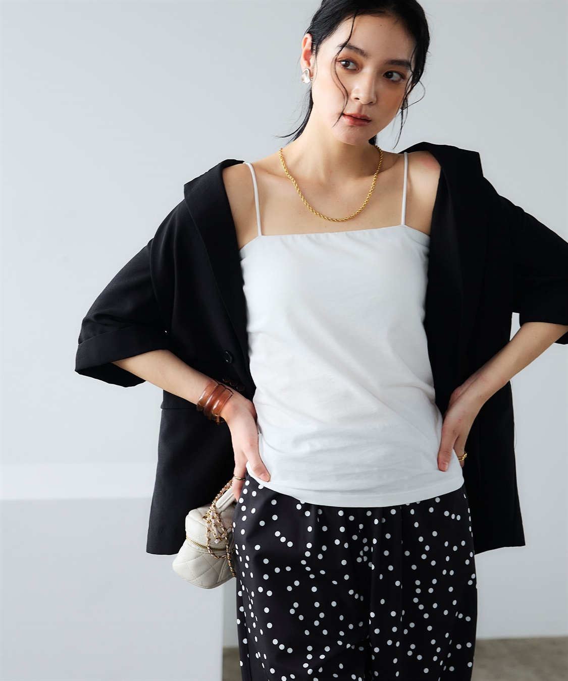 CROSS FUNCTION 《接触冷感》エブ楽 カップ付きキャミソール_sub_4