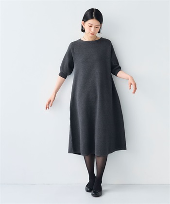 CROSS FUNCTION 《洗える》サマ美え Aラインニットワンピース_subthumb_14
