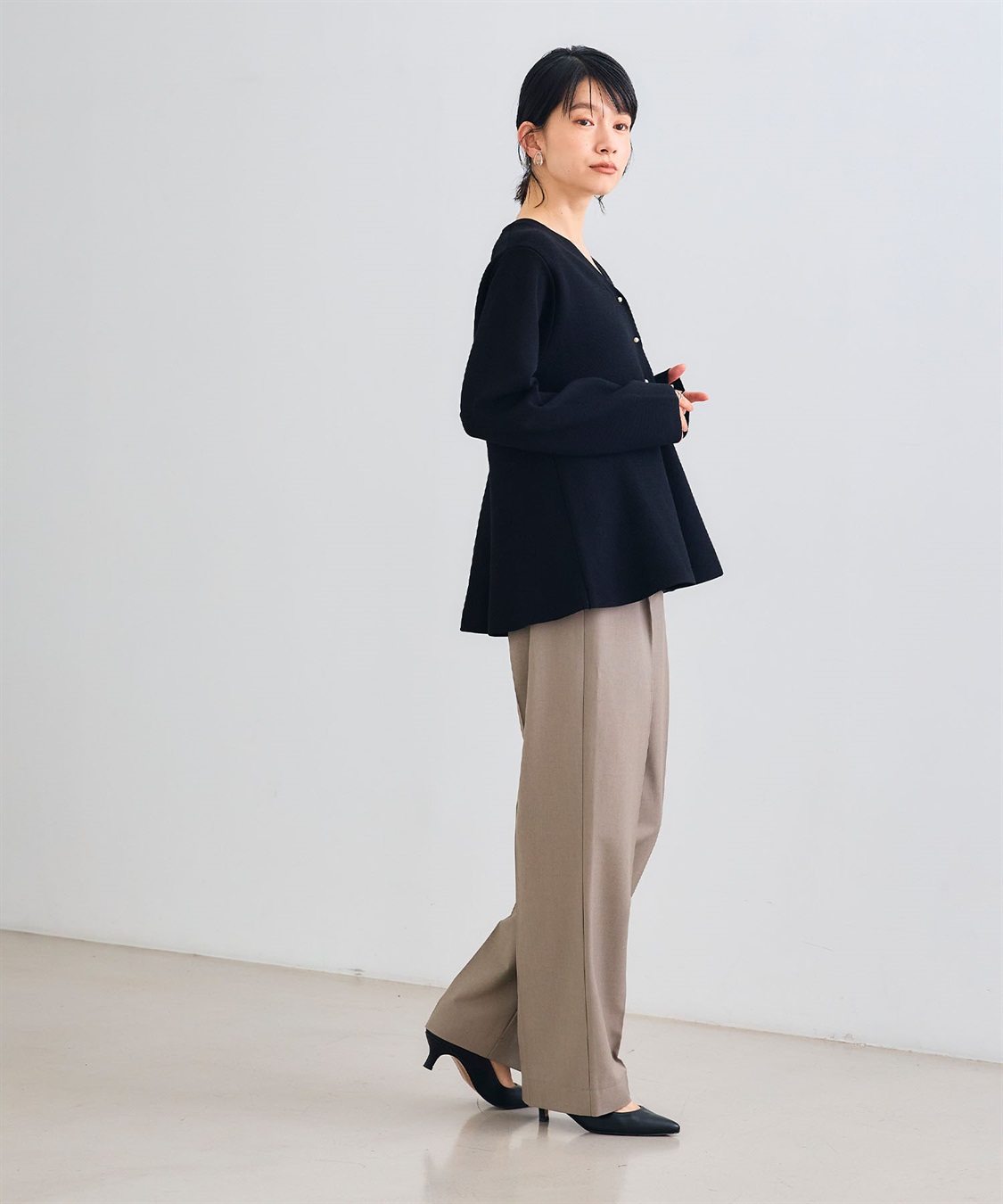 CROSS FUNCTION 《洗える》サマ美え マシュマロミラノAラインペプラムカーディガン_sub_17