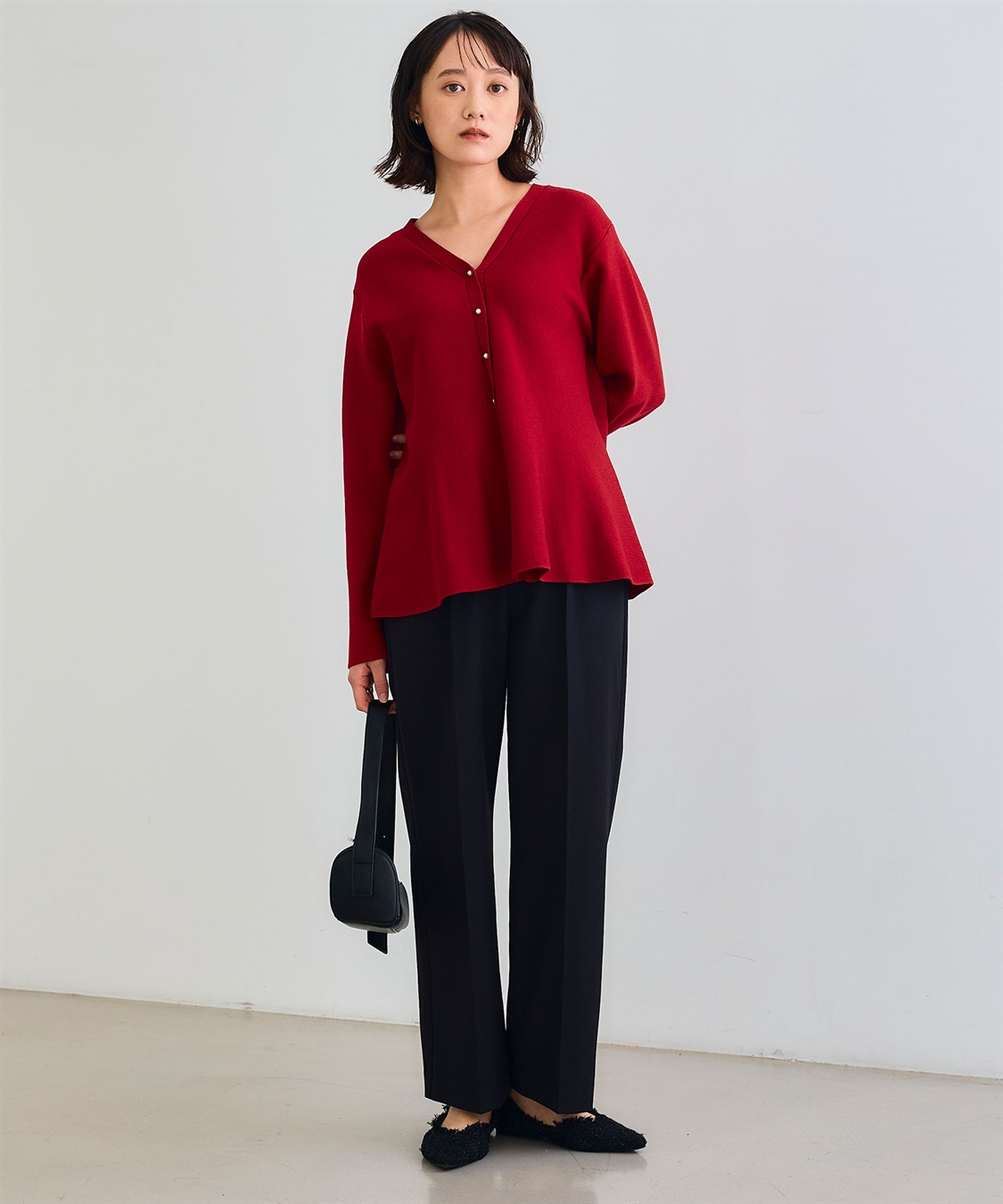 CROSS FUNCTION 《洗える》サマ美え マシュマロミラノAラインペプラムカーディガン_sub_23