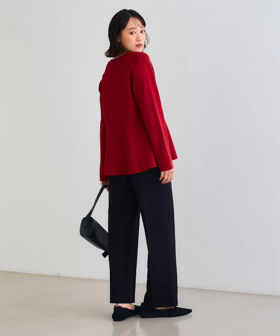 CROSS FUNCTION 《洗える》サマ美え マシュマロミラノAラインペプラムカーディガン_sub_25