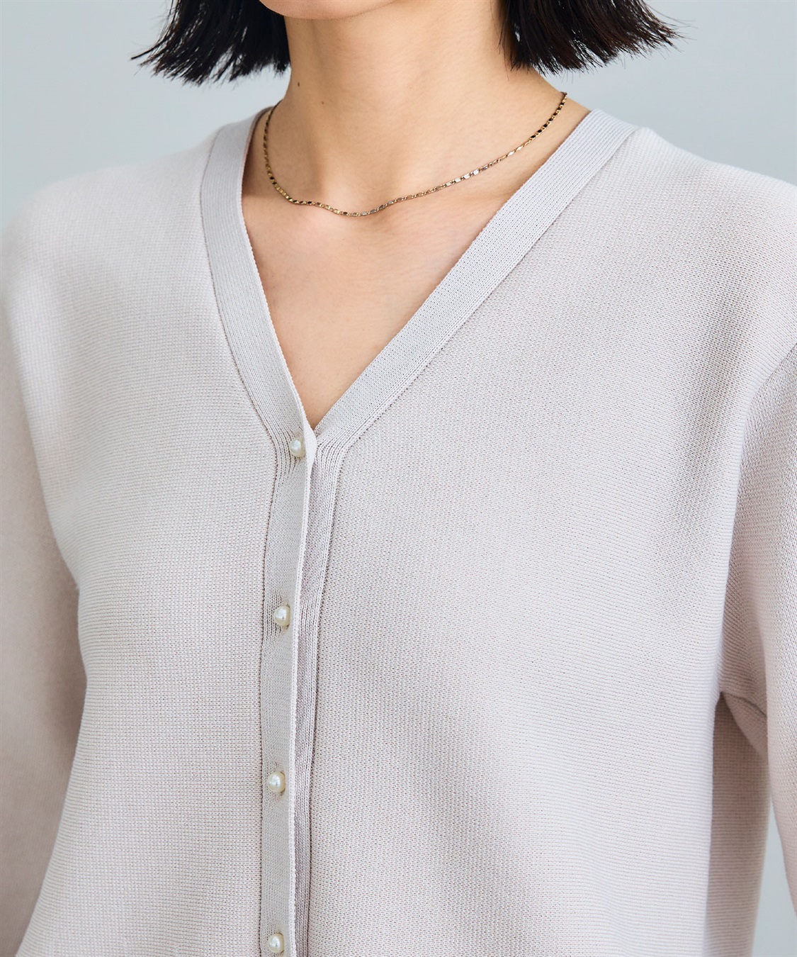 CROSS FUNCTION 《洗える》サマ美え マシュマロミラノAラインペプラムカーディガン_sub_26