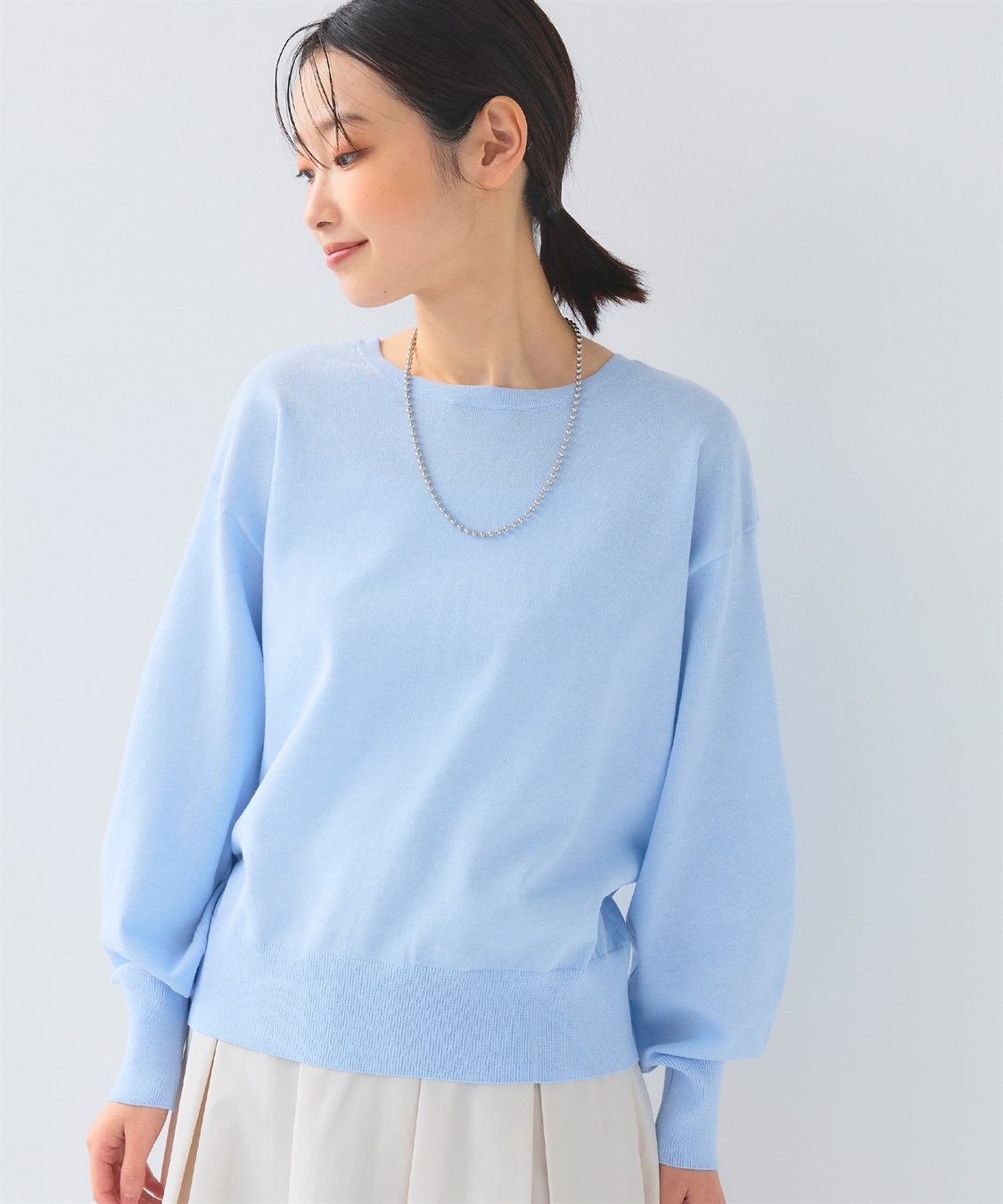 CROSS FUNCTION 《洗える》サマ美え ２WAYクルーネックカーディガン_sub_2