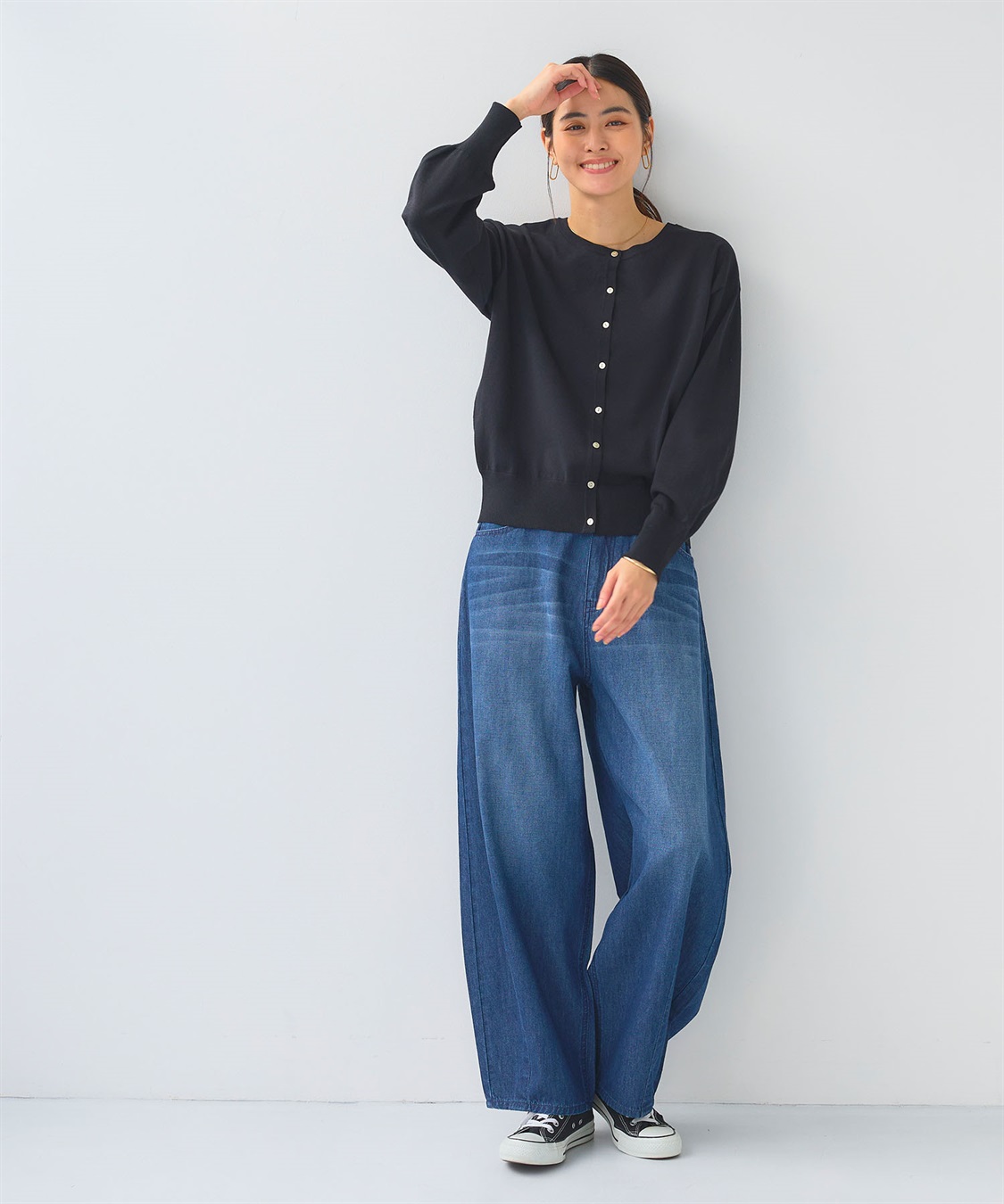 CROSS FUNCTION 《洗える》サマ美え ２WAYクルーネックカーディガン_sub_6