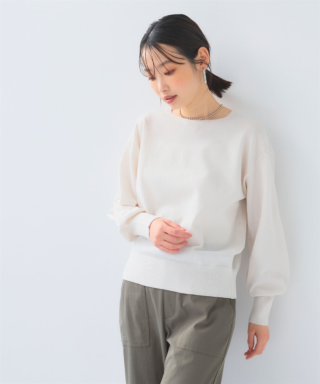 CROSS FUNCTION 《洗える》サマ美え ２WAYクルーネックカーディガン_sub_16