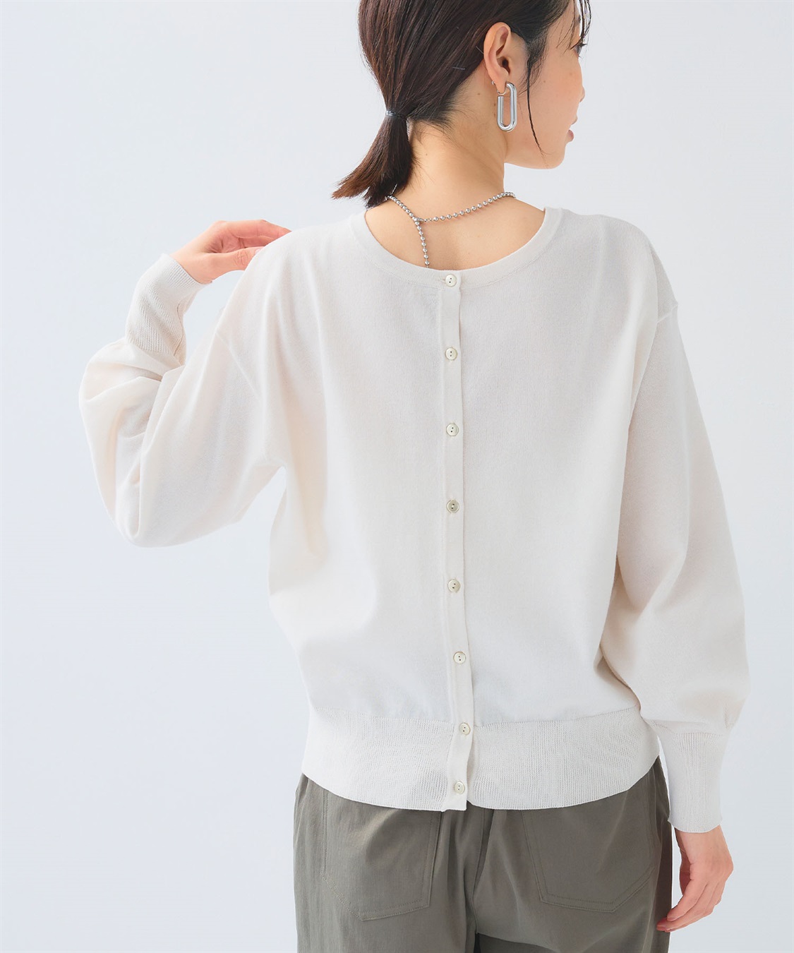 CROSS FUNCTION 《洗える》サマ美え ２WAYクルーネックカーディガン_sub_17