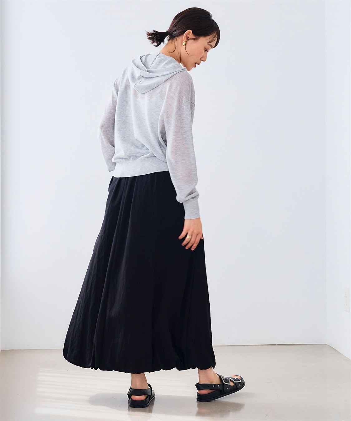 CROSS FUNCTION 《洗える》サマナチュラ シアーニットZIPパーカー_sub_16