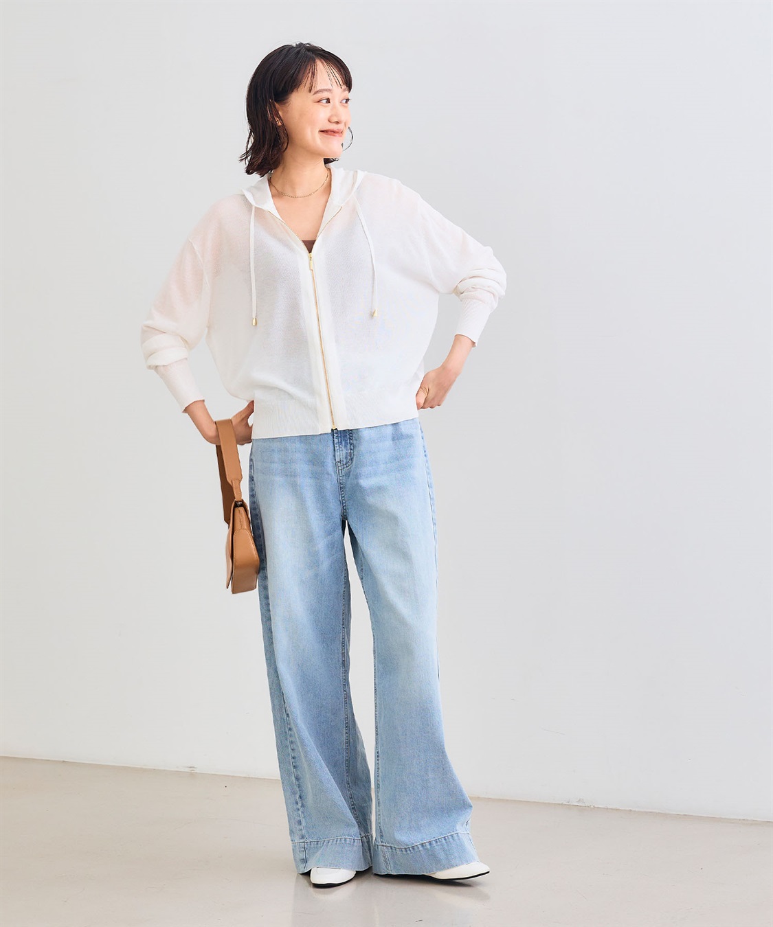 CROSS FUNCTION 《洗える》サマナチュラ シアーニットZIPパーカー_sub_22