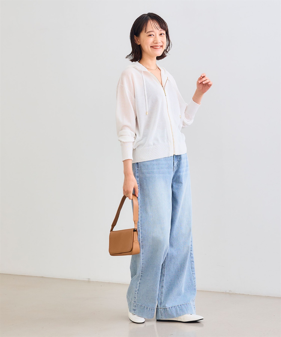 CROSS FUNCTION 《洗える》サマナチュラ シアーニットZIPパーカー_sub_23