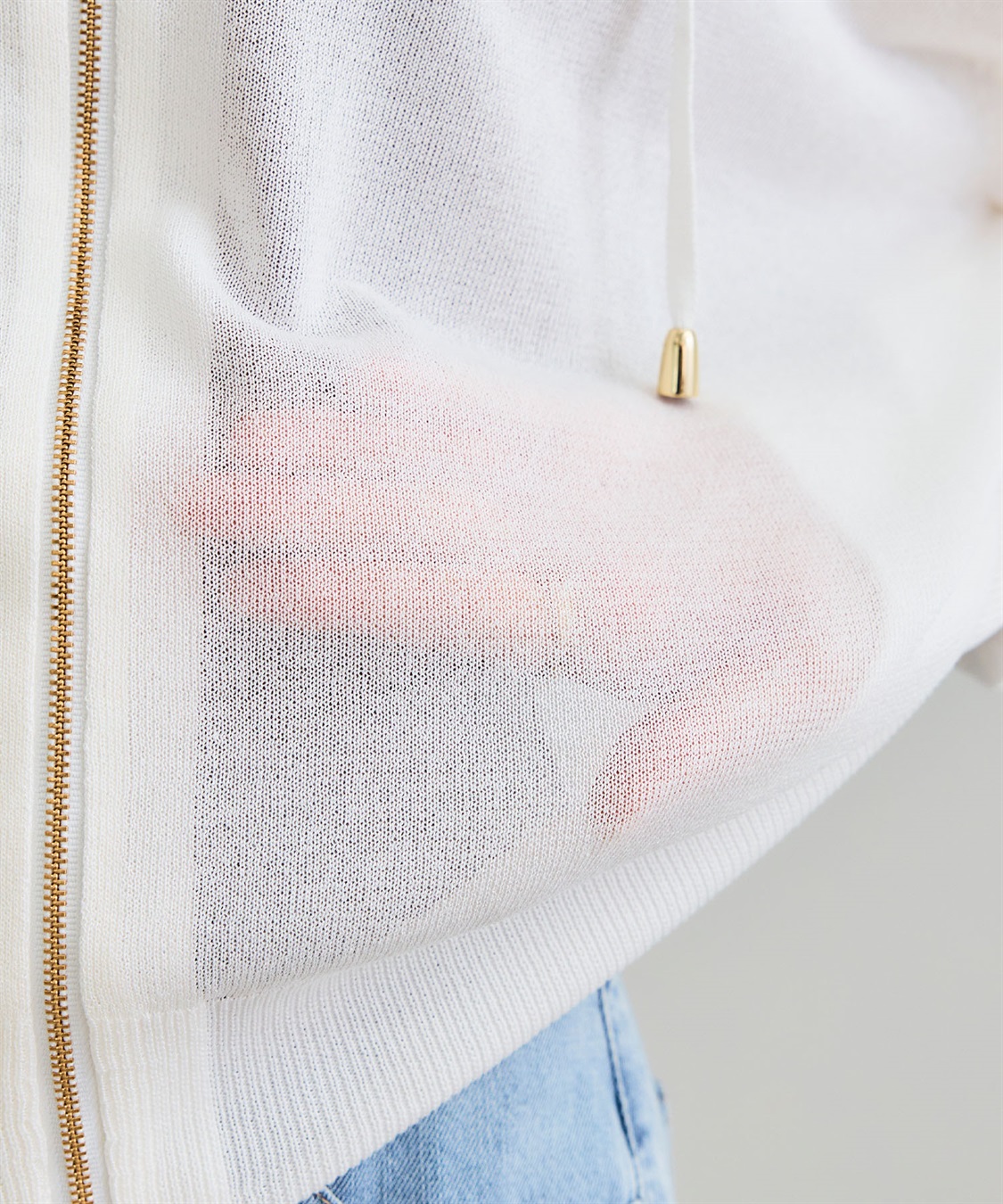 CROSS FUNCTION 《洗える》サマナチュラ シアーニットZIPパーカー_sub_27