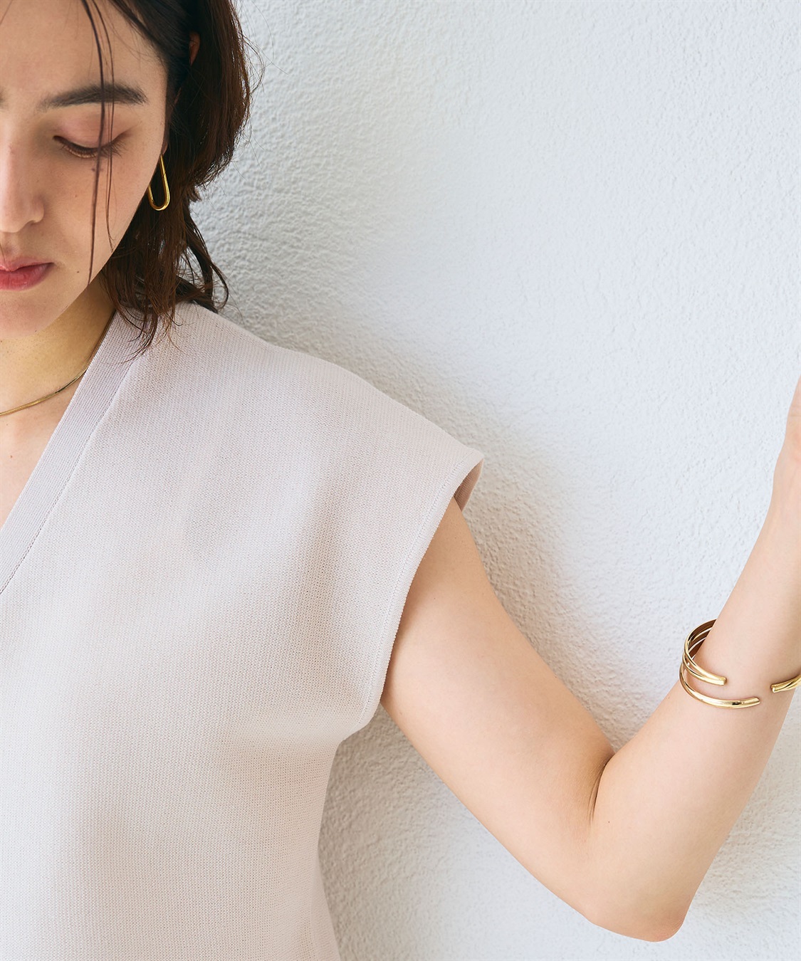 CROSS FUNCTION 《マシンウォッシャブル》サマ美え ペプラムニットベスト_sub_28