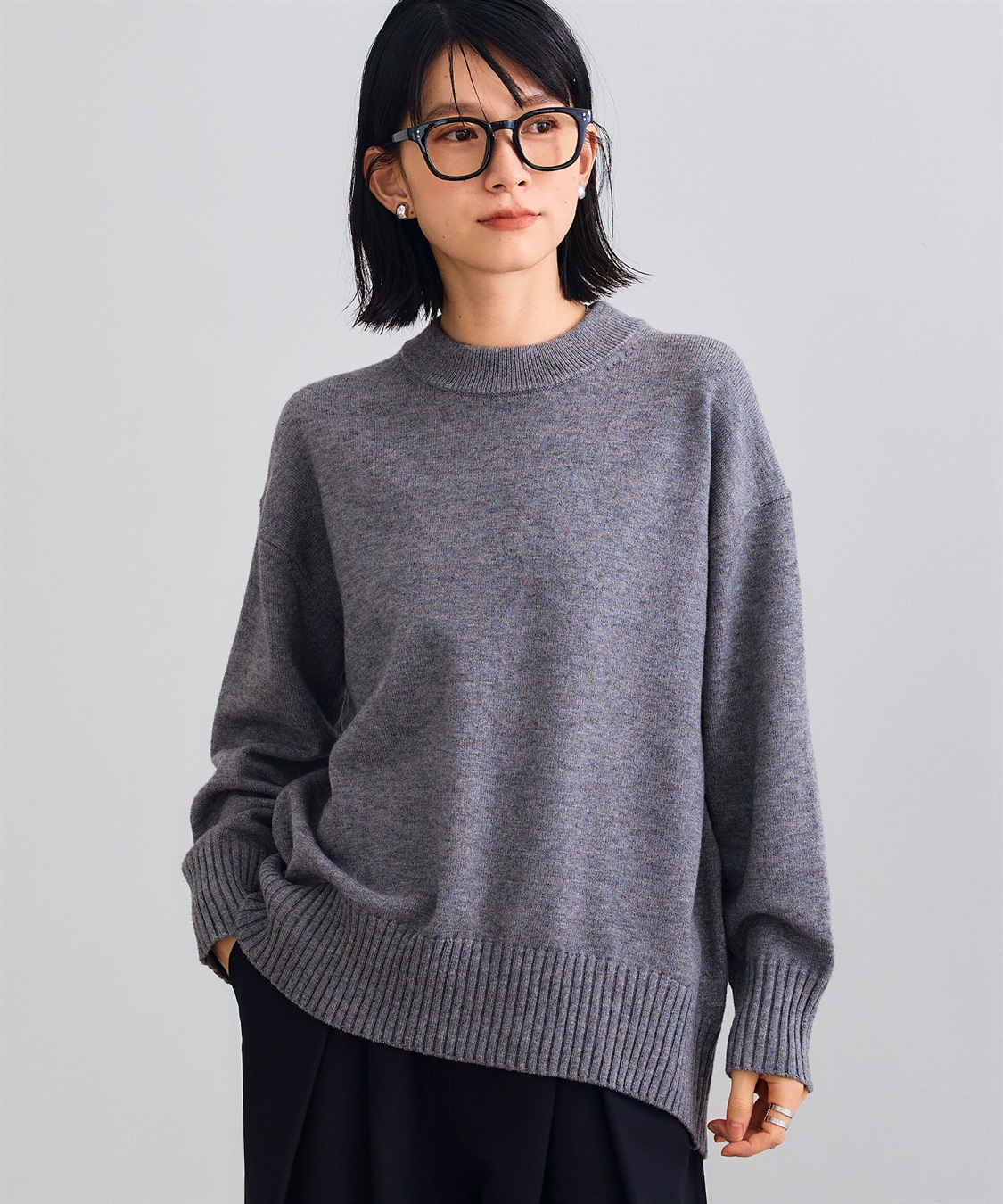 CROSS FUNCTION 《洗える》エブ楽 バックスリットニット_sub_11