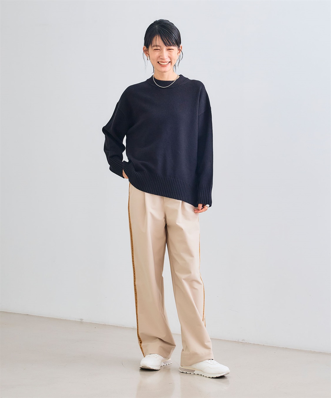 CROSS FUNCTION 《洗える》エブ楽 バックスリットニット_sub_15