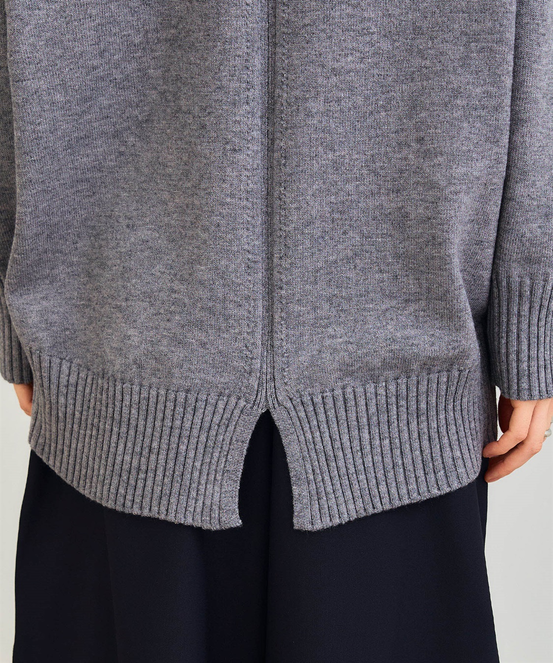 CROSS FUNCTION 《洗える》エブ楽 バックスリットニット_sub_27