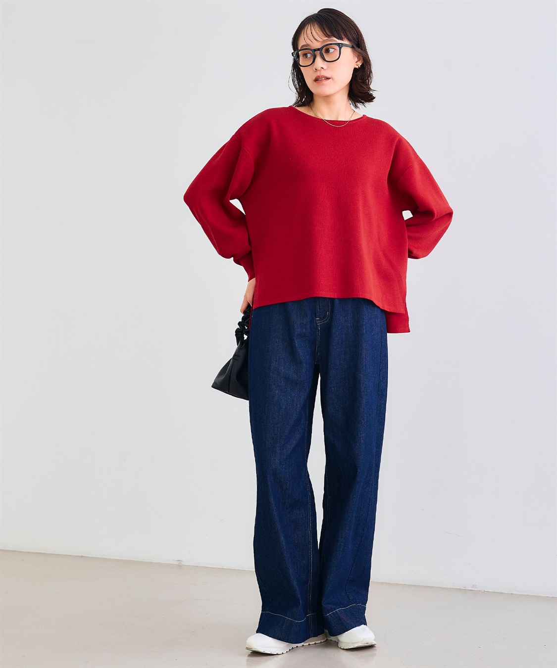 CROSS FUNCTION 《洗える》サマ美え スウェットライクバルーンスリーブニット_sub_16