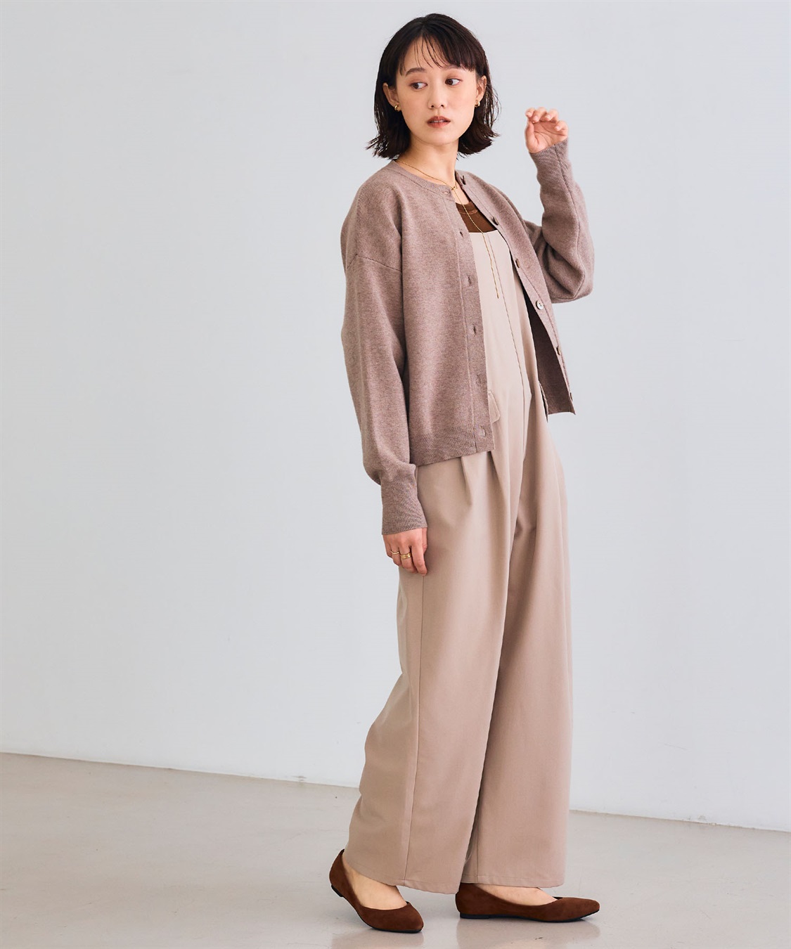 CROSS FUNCTION 《洗える》エブ楽 クルーネックニットカーディガン_sub_8