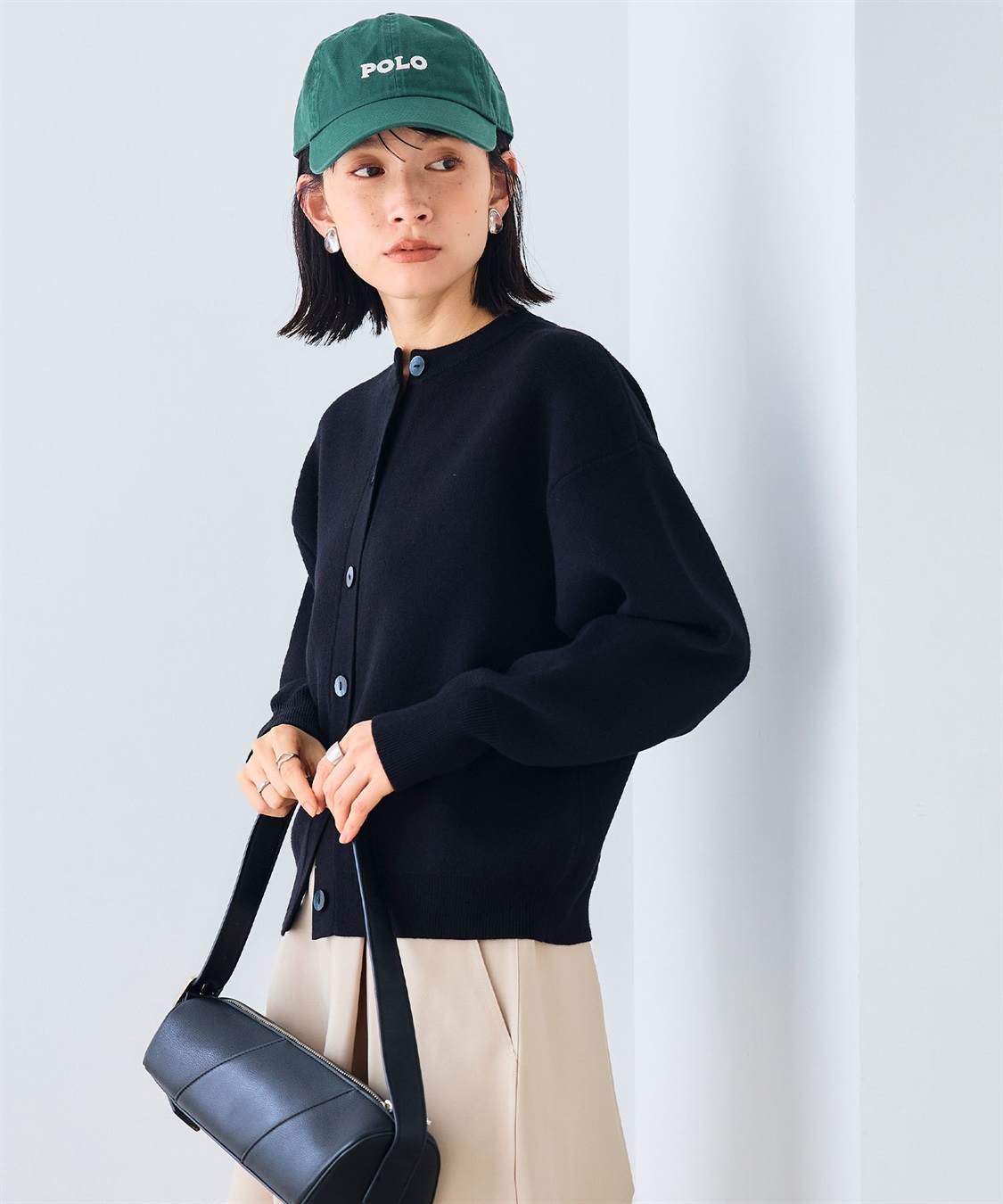 CROSS FUNCTION 《洗える》エブ楽 クルーネックニットカーディガン_sub_15