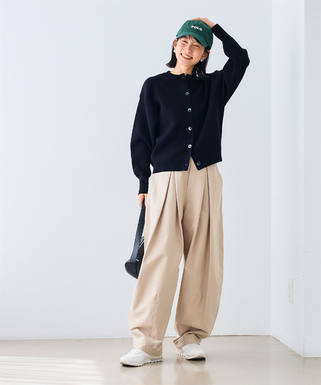 CROSS FUNCTION 《洗える》エブ楽 クルーネックニットカーディガン_sub_16