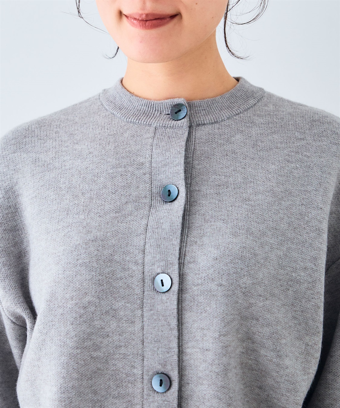 CROSS FUNCTION 《洗える》エブ楽 クルーネックニットカーディガン_sub_27