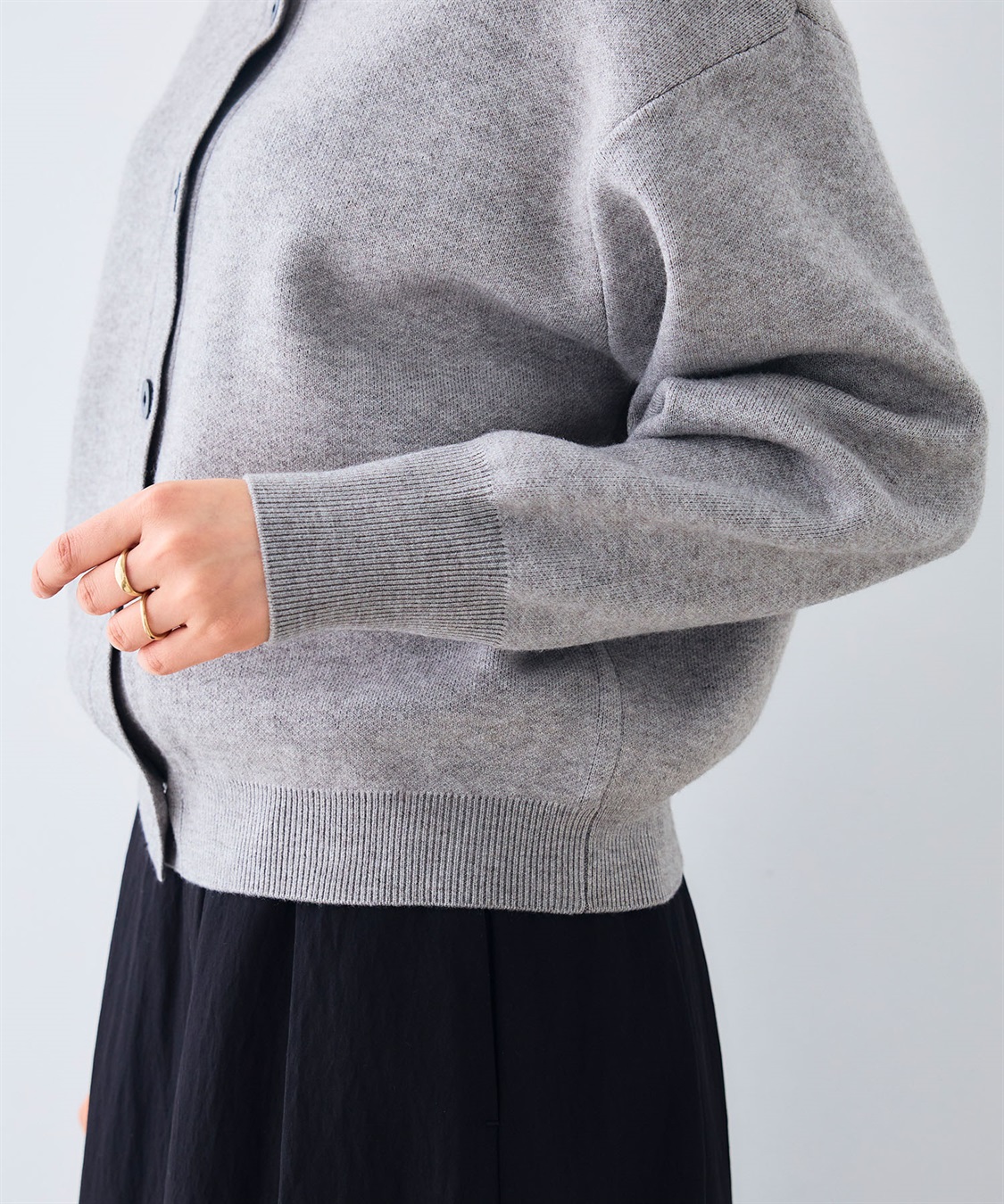 CROSS FUNCTION 《洗える》エブ楽 クルーネックニットカーディガン_sub_28