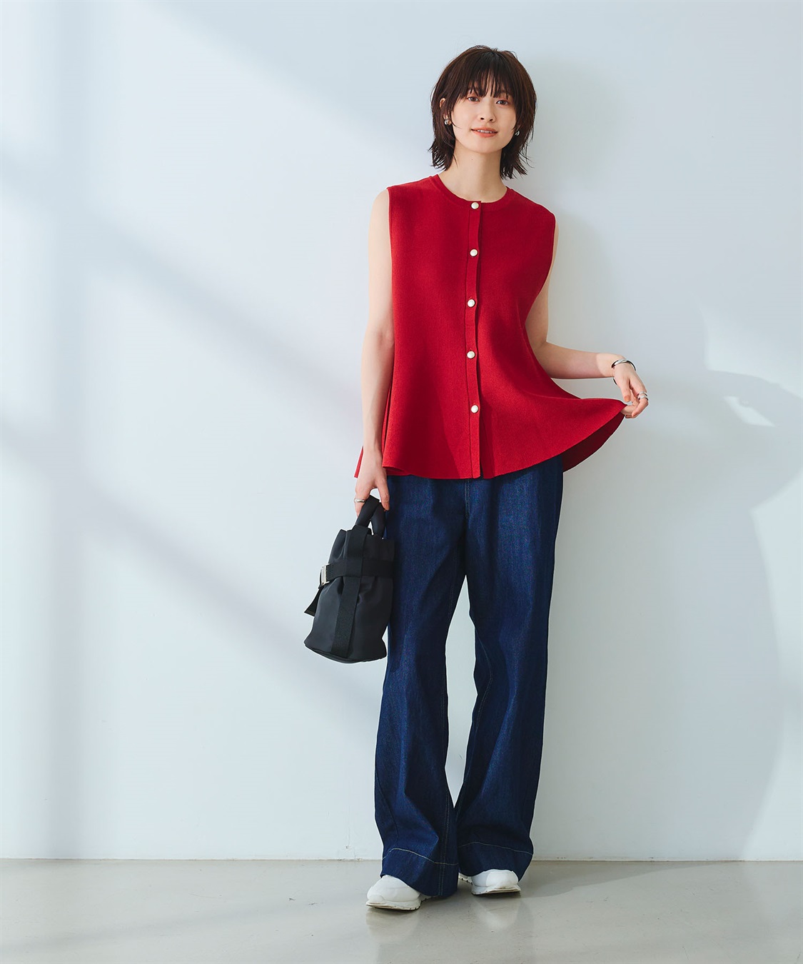 CROSS FUNCTION 《洗える》サマ美え マシュマロミラノペプラムニットベスト_sub_12