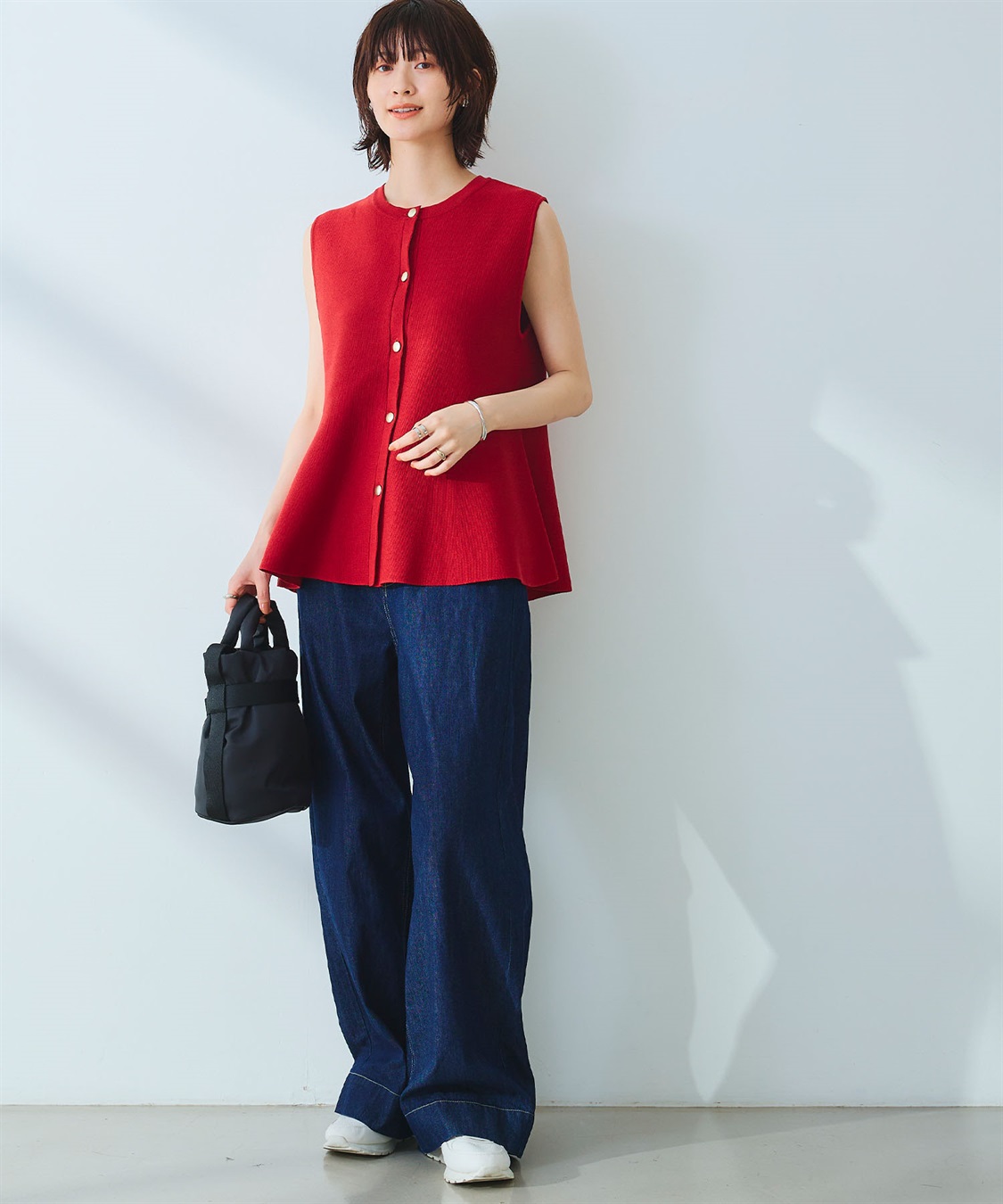 CROSS FUNCTION 《洗える》サマ美え マシュマロミラノペプラムニットベスト_sub_13