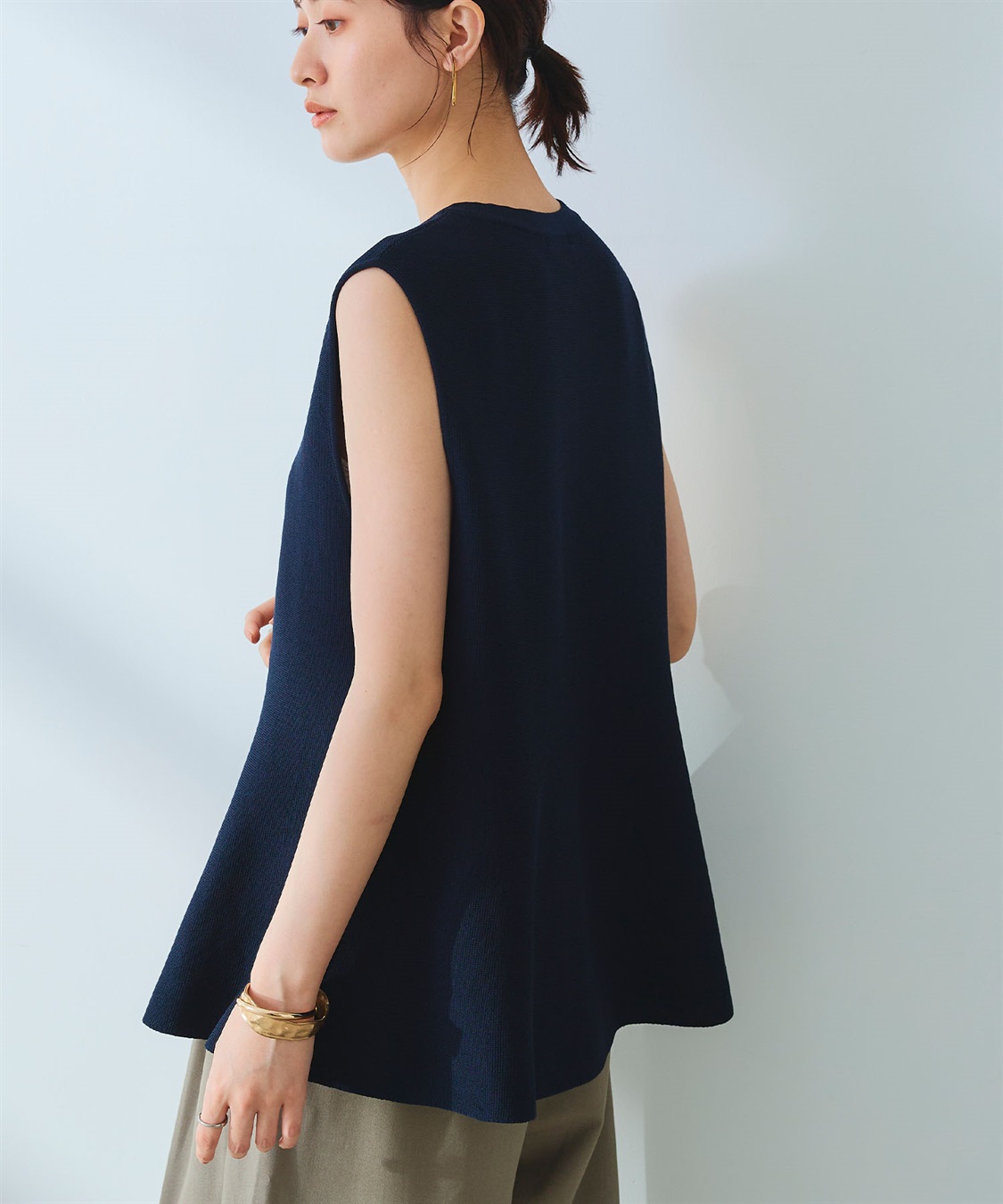 CROSS FUNCTION 《洗える》サマ美え マシュマロミラノペプラムニットベスト_sub_17