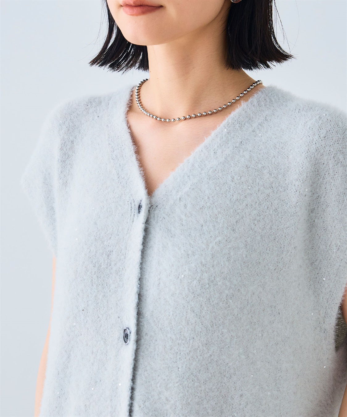 CROSS FUNCTION 《洗える》スパンコールフェザーニットベスト_sub_26