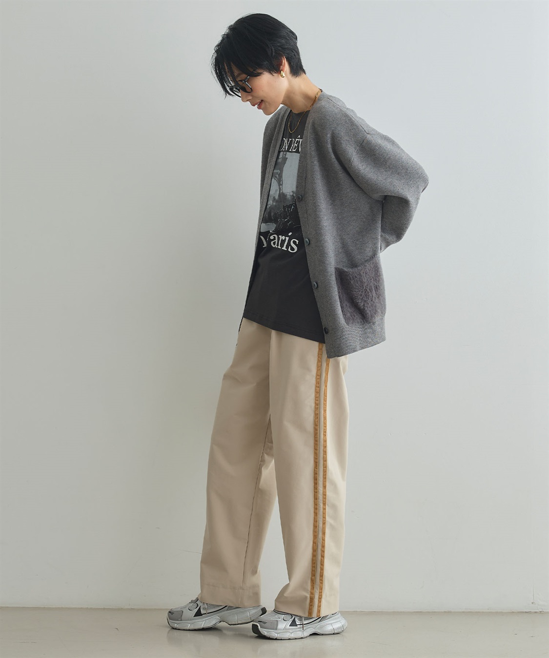 CROSS FUNCTION 《洗える》サマ美え ファーポケットVネックカーディガン_sub_18