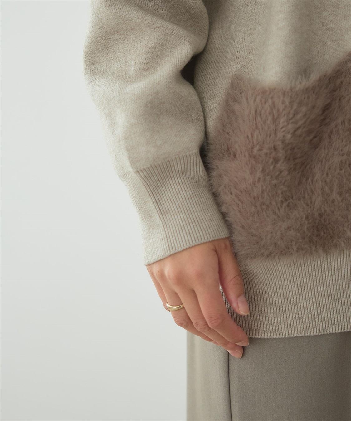 CROSS FUNCTION 《洗える》サマ美え ファーポケットVネックカーディガン_sub_27