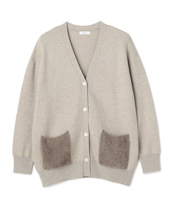 CROSS FUNCTION 《洗える》サマ美え ファーポケットVネックカーディガン_subthumb_29