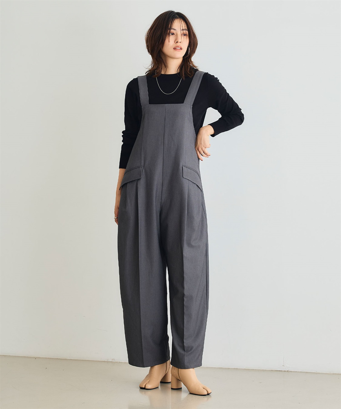 CROSS FUNCTION 《洗える》綿100％クルーネックベーシックニット_sub_13