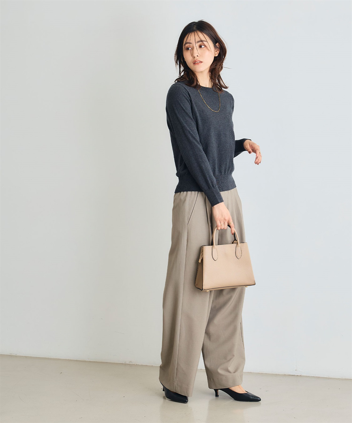 CROSS FUNCTION 《洗える》綿100％クルーネックベーシックニット_sub_22