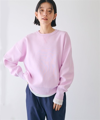 CROSS FUNCTION 《洗える》スウェットライクニットプルオーバー_subthumb_3