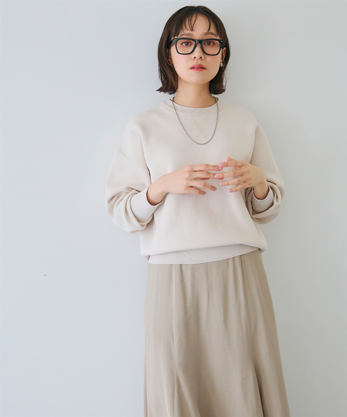 CROSS FUNCTION 《洗える》スウェットライクニットプルオーバー_sub_13