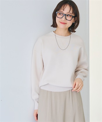 CROSS FUNCTION 《洗える》スウェットライクニットプルオーバー_subthumb_15