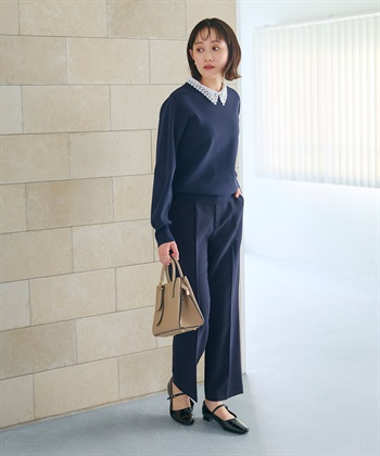 CROSS FUNCTION 《洗える》サマ美え レース襟ニットプルオーバー_subthumb_7