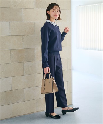 CROSS FUNCTION 《洗える》サマ美え レース襟ニットプルオーバー_subthumb_9