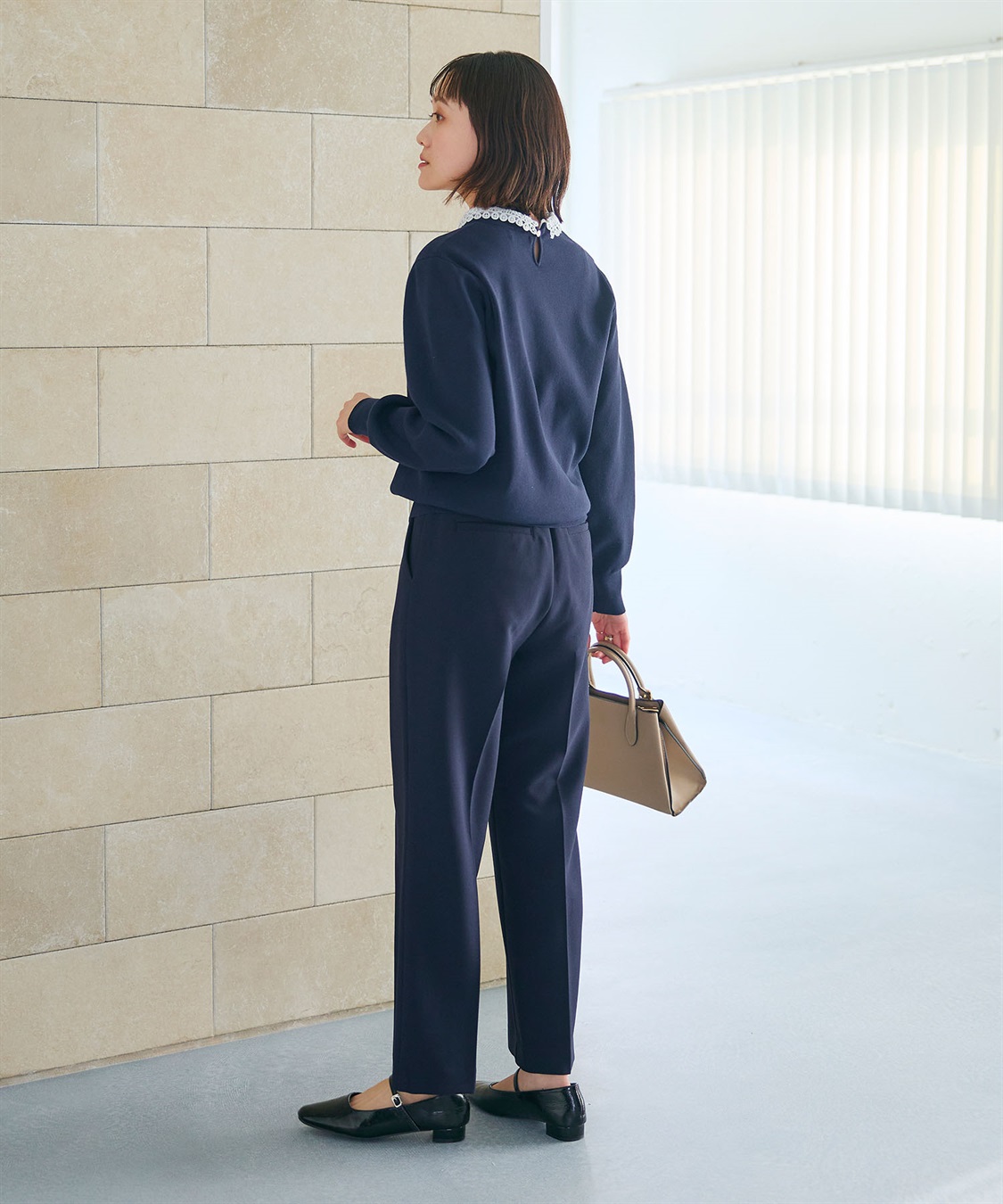 CROSS FUNCTION 《洗える》サマ美え レース襟ニットプルオーバー_sub_11