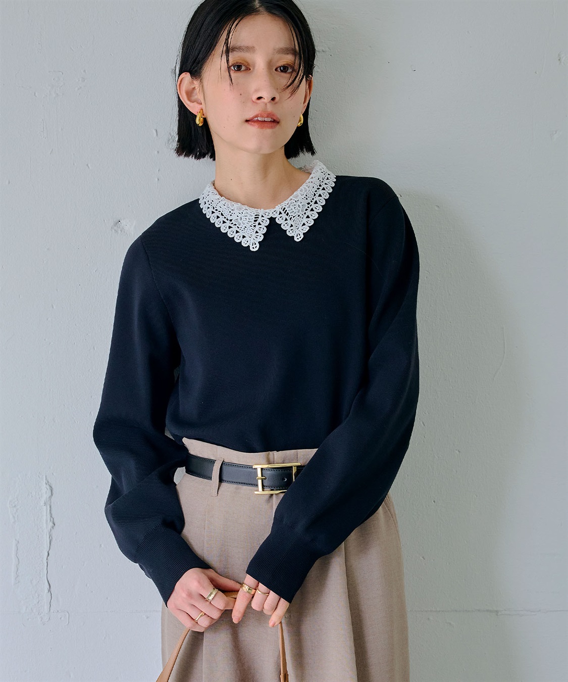 CROSS FUNCTION 《洗える》サマ美え レース襟ニットプルオーバー_sub_13