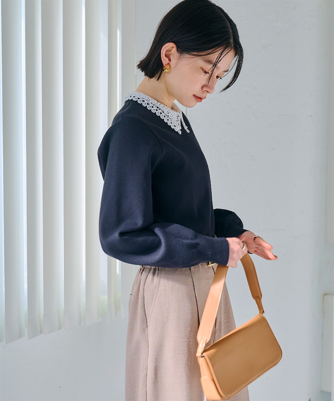 CROSS FUNCTION 《洗える》サマ美え レース襟ニットプルオーバー_sub_14