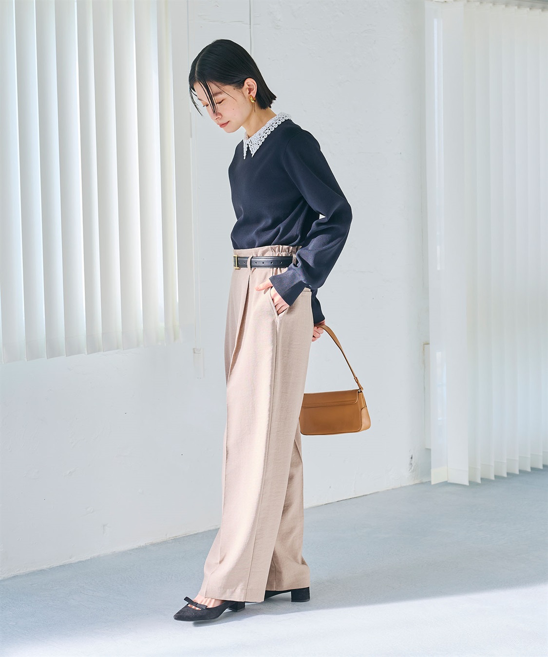 CROSS FUNCTION 《洗える》サマ美え レース襟ニットプルオーバー_sub_19