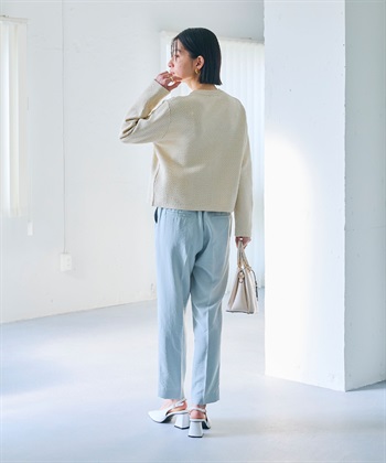 CROSS FUNCTION 《洗える》サマ美え 金釦ニットジャケット_subthumb_12