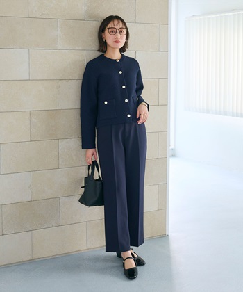 CROSS FUNCTION 《洗える》サマ美え 金釦ニットジャケット_subthumb_18