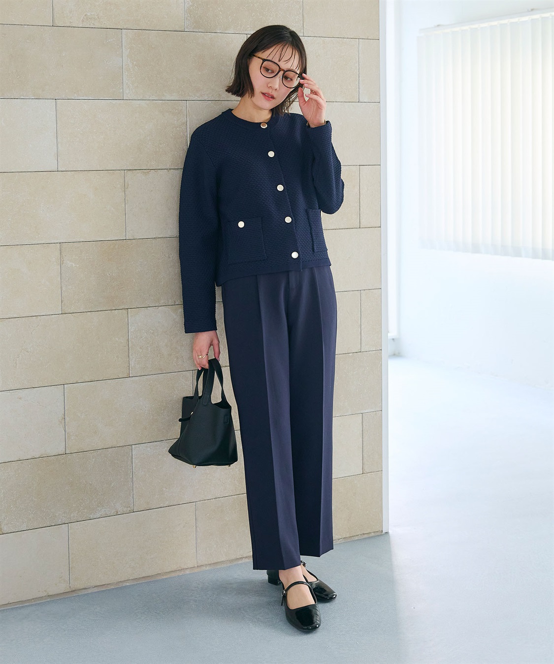 CROSS FUNCTION 《洗える》サマ美え 金釦ニットジャケット_sub_19