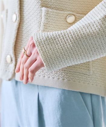 CROSS FUNCTION 《洗える》サマ美え 金釦ニットジャケット_subthumb_22