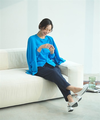 CROSS FUNCTION 《洗える》サマ美え フロントポケットシアーカーディガン_subthumb_12